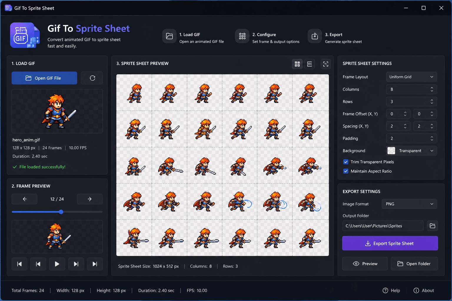 Gif To Sprite Coverter
